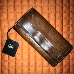 Frye Melissa Cognac Leather Wallet